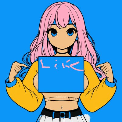 girl holding a blank sign in a long sleeve crop top