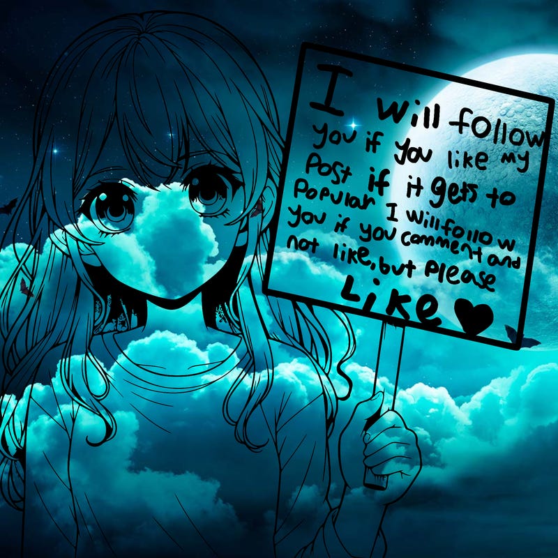 realistic girl holding up a sign