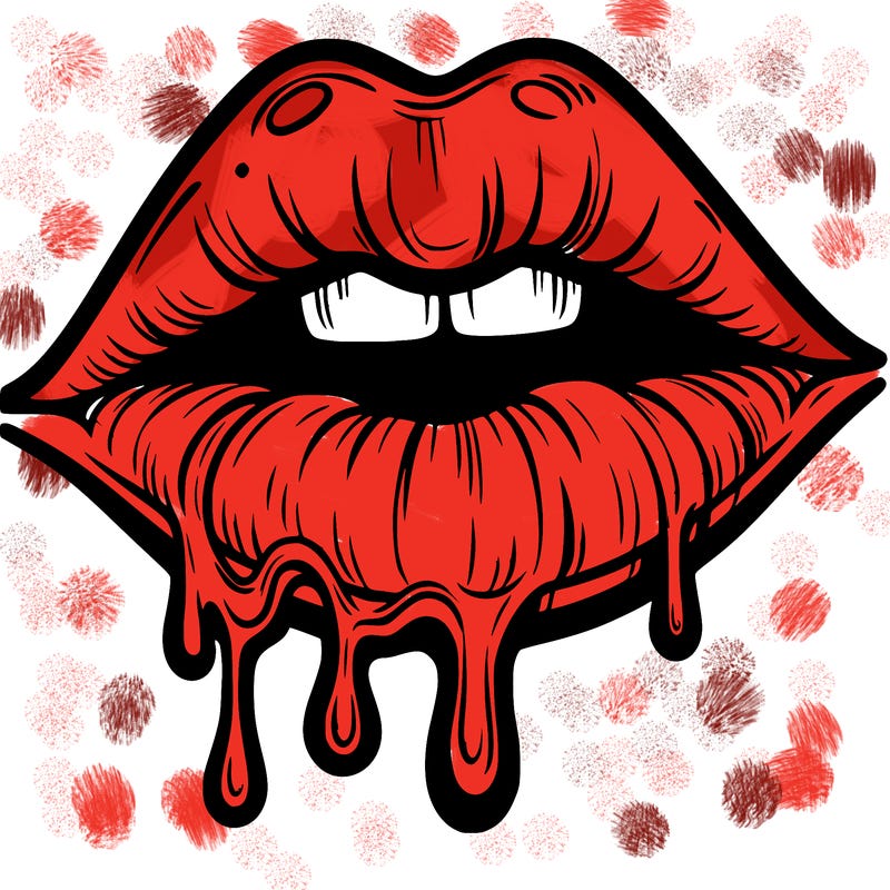 lips that look realistic and drip
