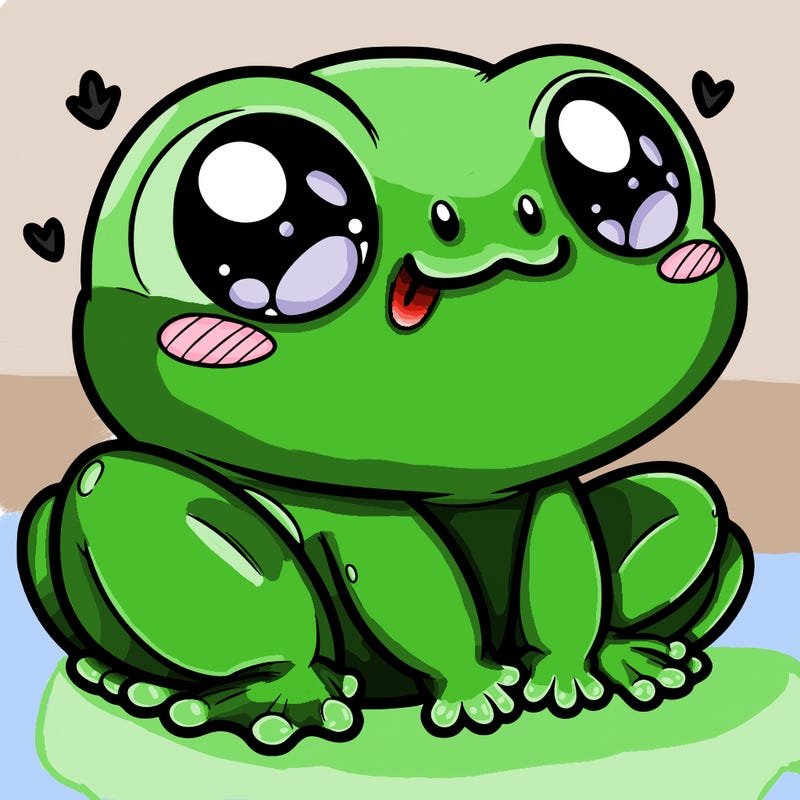 cute frog person realistic