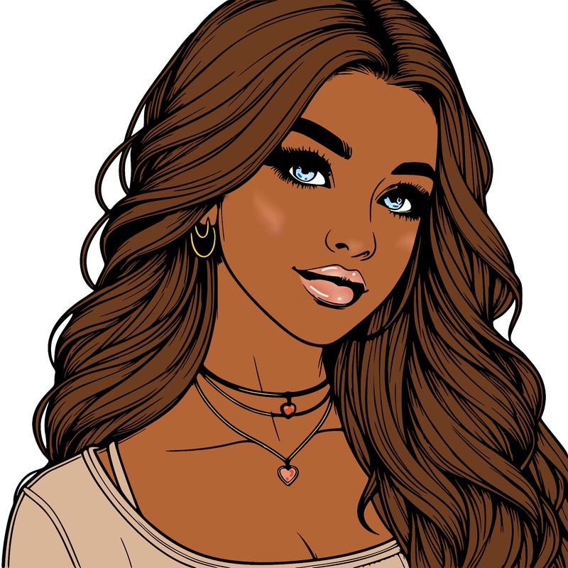 detailed realistic girl