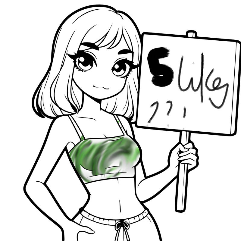 girl in a  crop top holding a blank sign
