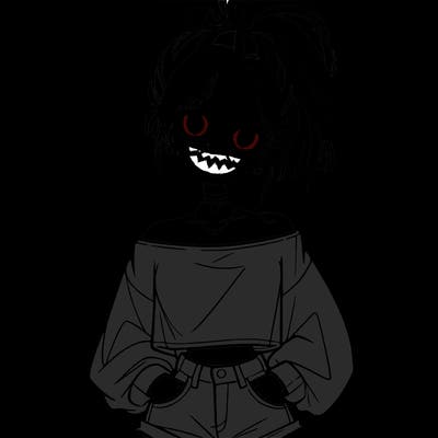 girl with a messy ponytail glasses a baggy crop top and jean shorts