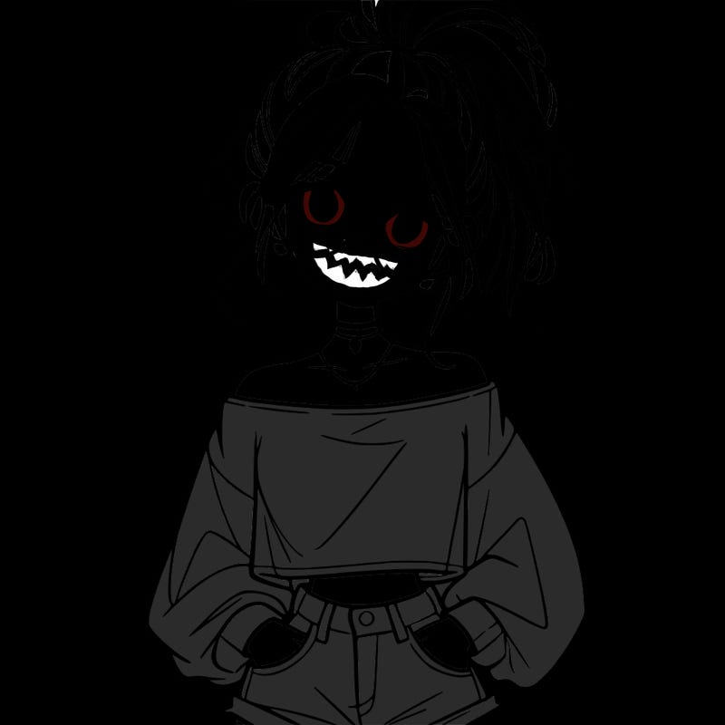 girl with a messy ponytail glasses a baggy crop top and jean shorts