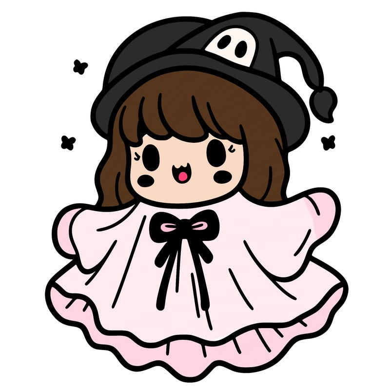 halloween girl in a ghost costume
