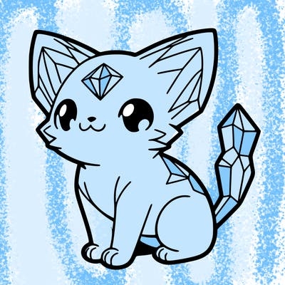 crystal kitten