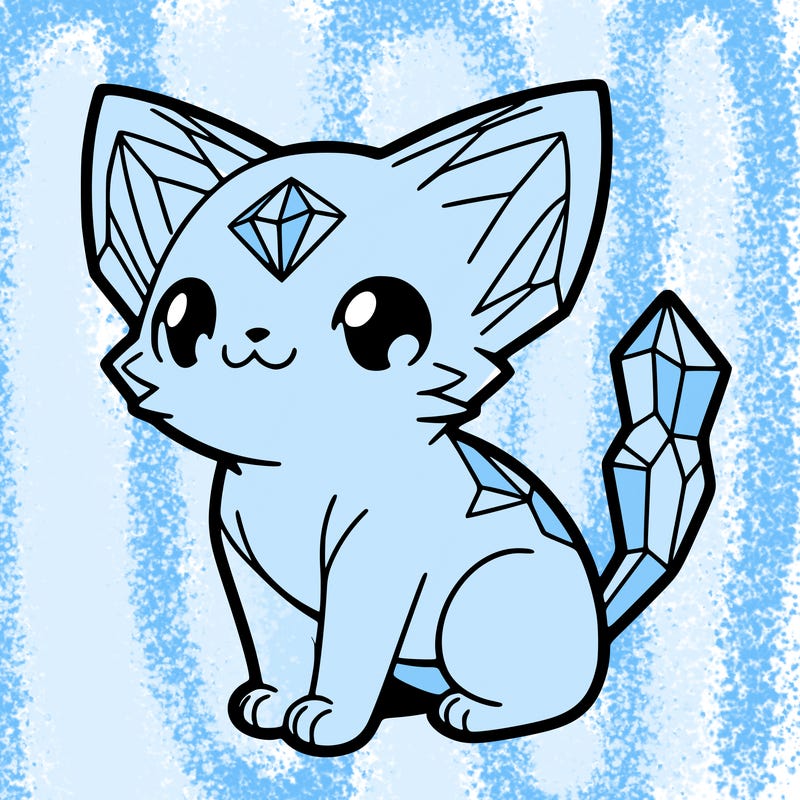 crystal kitten