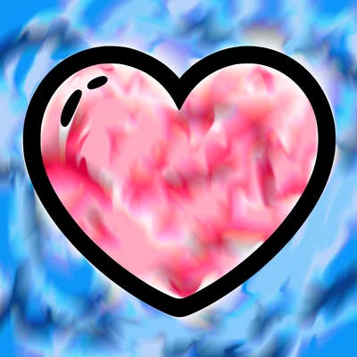 a blank heart