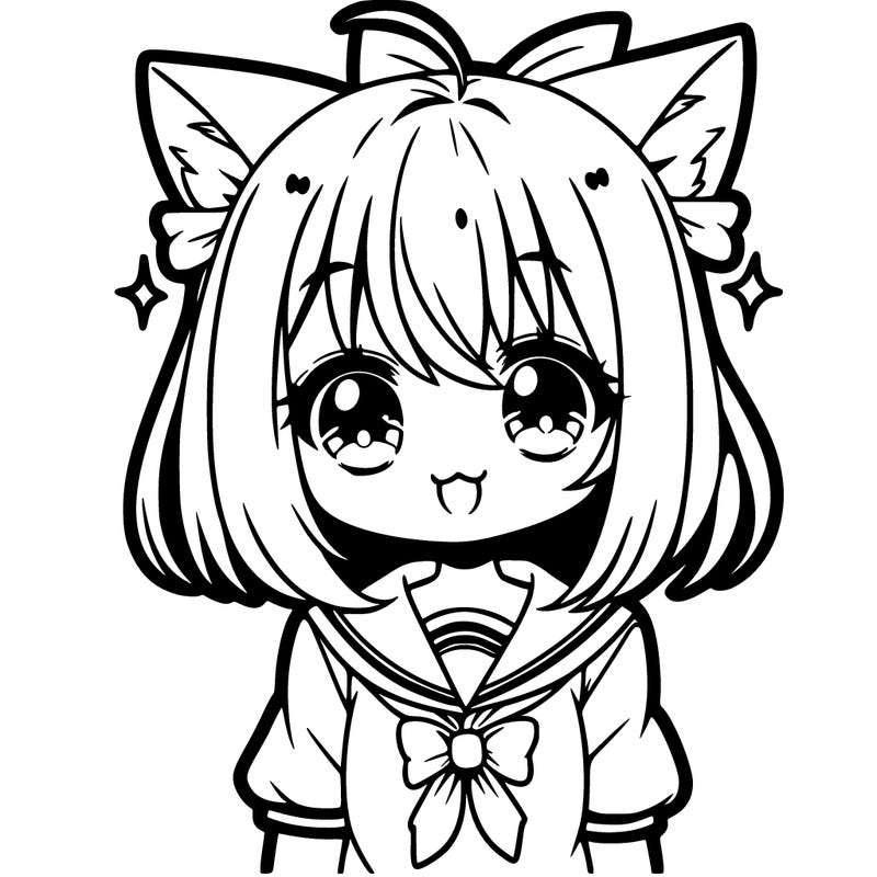 super cute anime girl