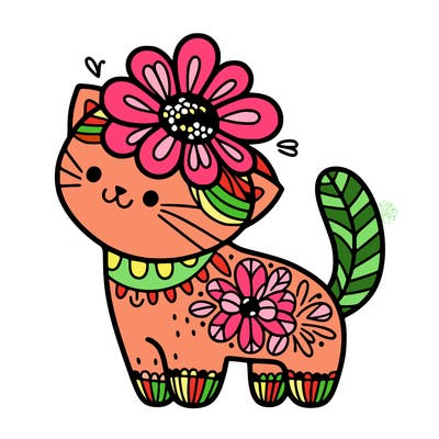 flower cat