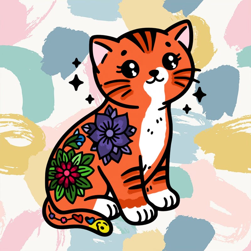 kitten tattoo