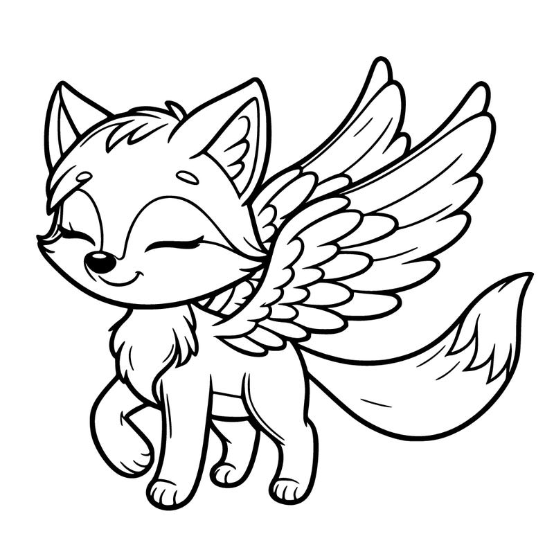 fox with wings