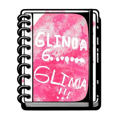 blank, realistic notebook