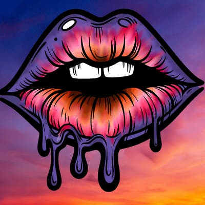 lips that look realistic and drip