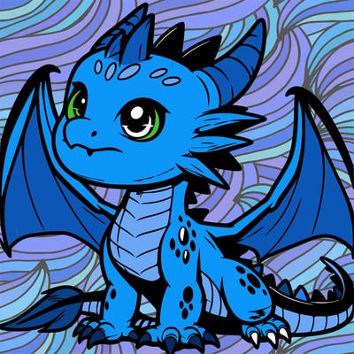 fierce baby night dragon