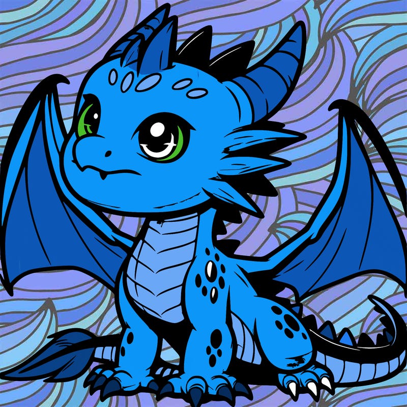 fierce baby night dragon