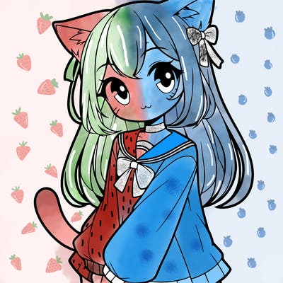 cat anime girl