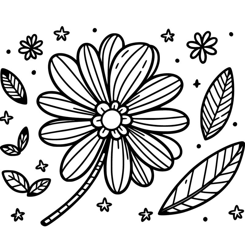 one flower