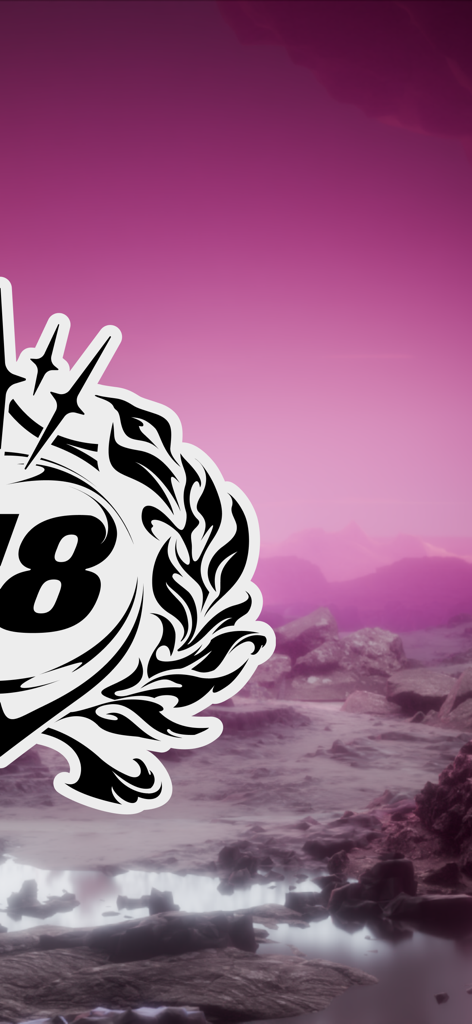 Gentle Mates logo on a purple misty landscape