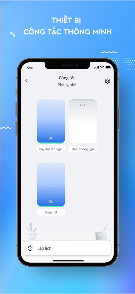 ONE Home - Interfaz de control de interruptor de luz inteligente en la aplicación móvil ONE Home.