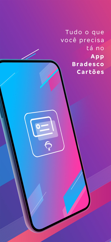 Bradesco Cartoes mobile app interface for credit card management
