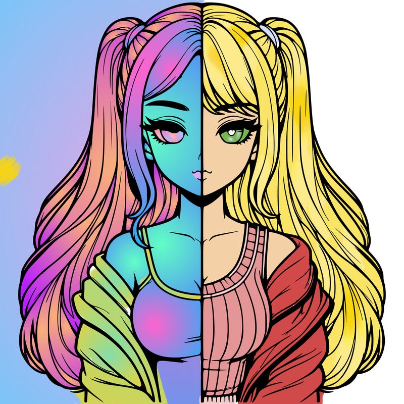 realistic girl split