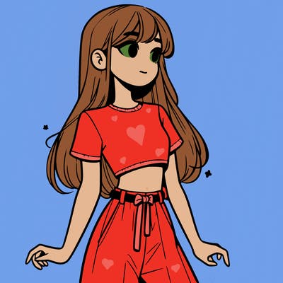 girl in a cute crop top