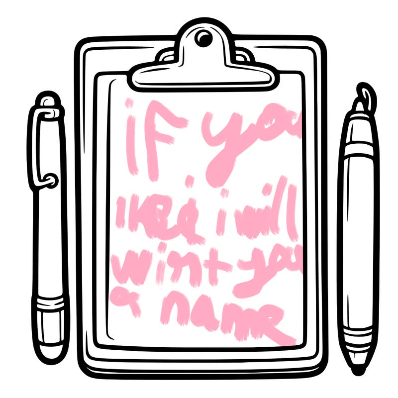 blank clip board with pen