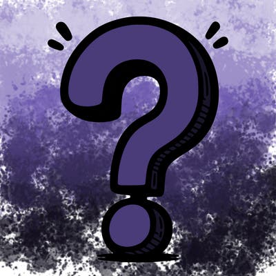 question mark drawing