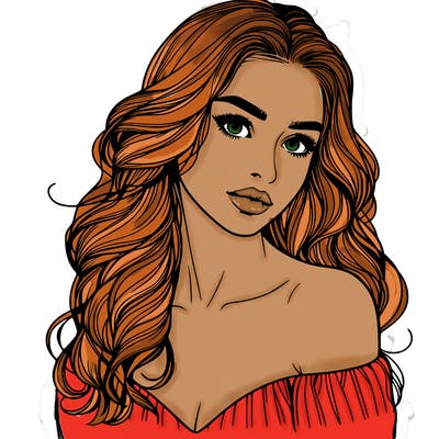 beautiful realistic girl