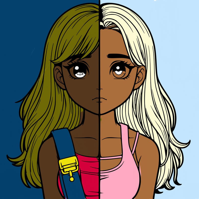 realistic girl split