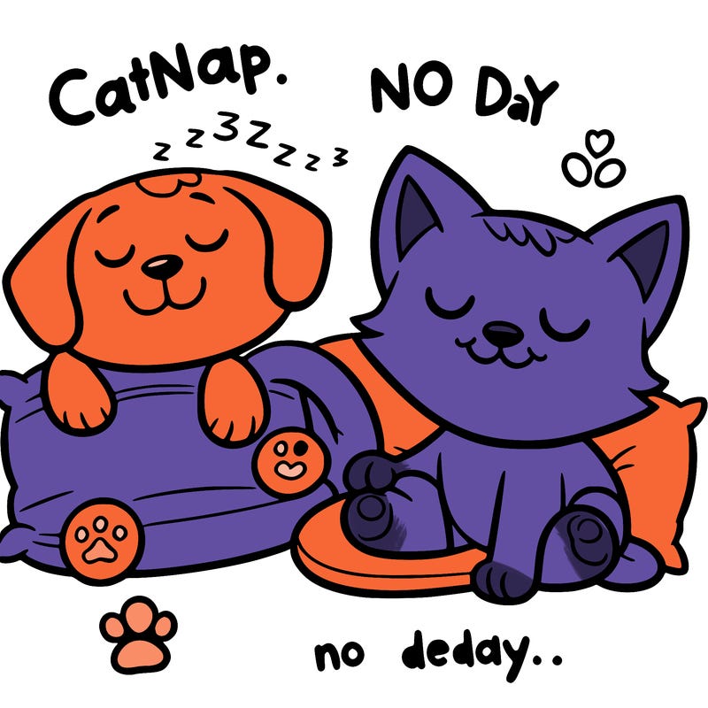 catnap smiling critter with dog day smiling critter
