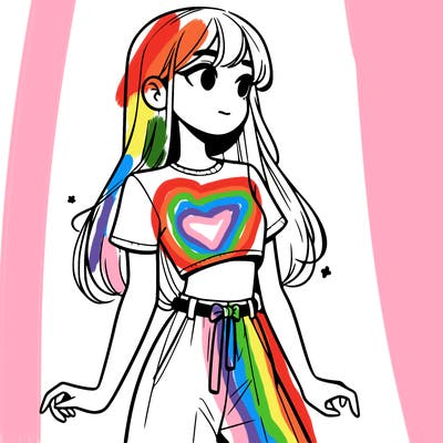 girl in a cute crop top