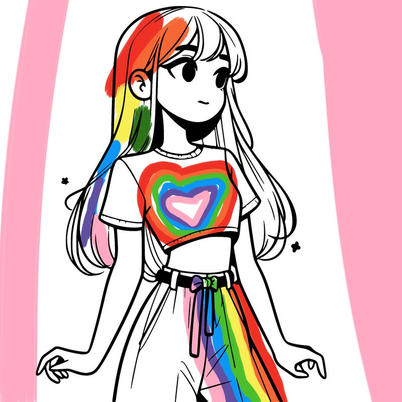 girl in a cute crop top