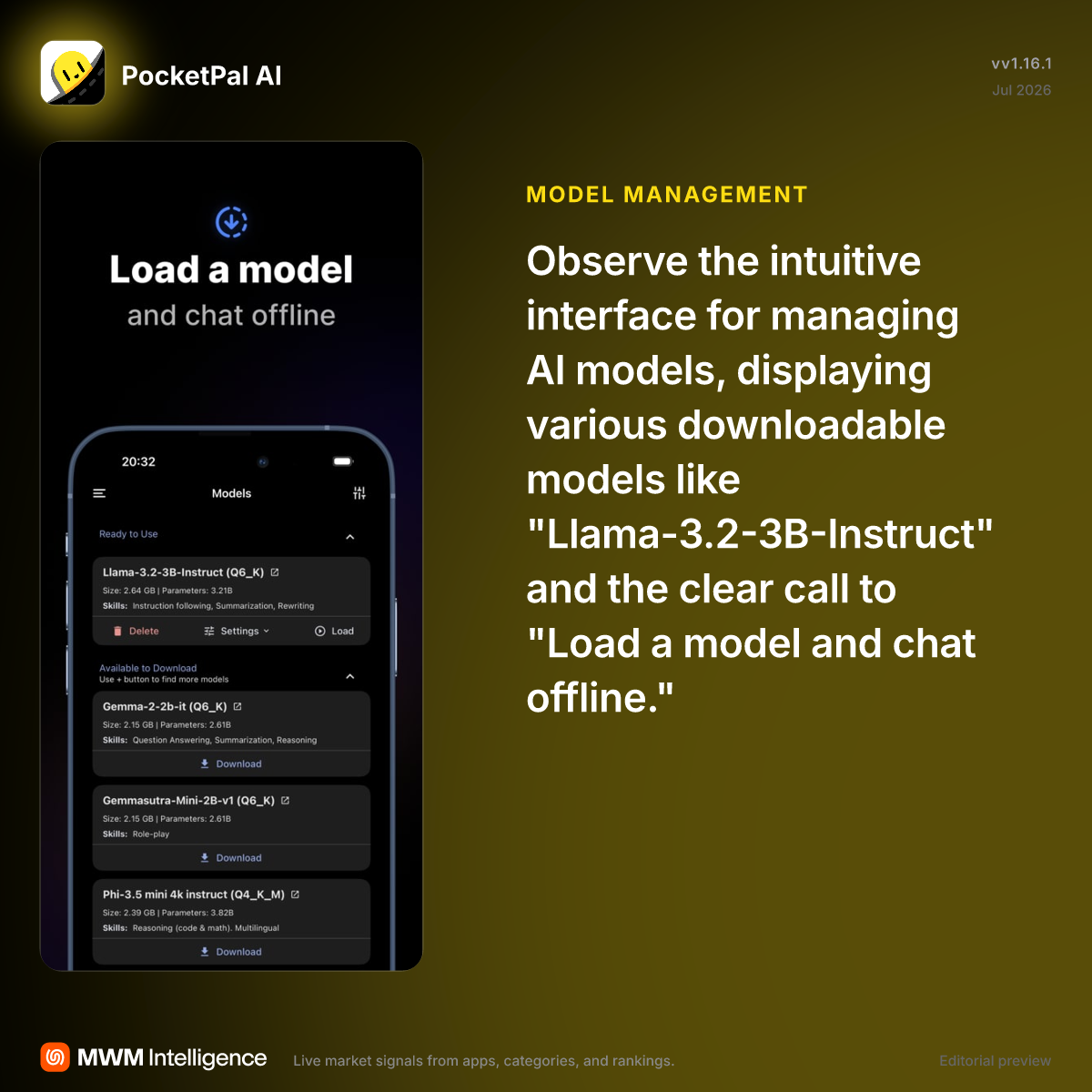 PocketPal AI - Productivity App | MWM