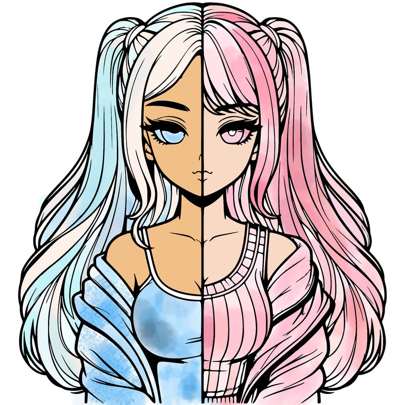 realistic girl split