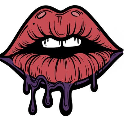 lips that look realistic and drip