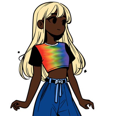 girl in a cute crop top