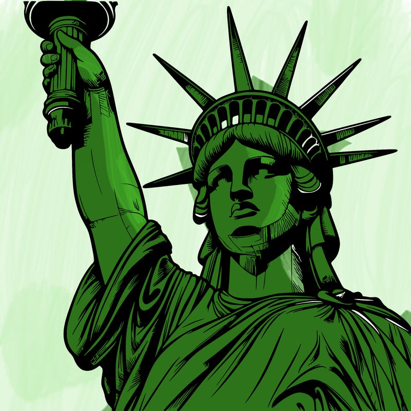 realistic statue of liberty