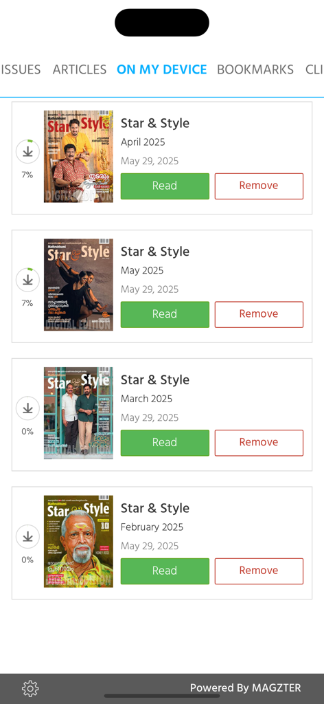 Star & Style - Digital library of Star and Style magazine issues on a mobile device