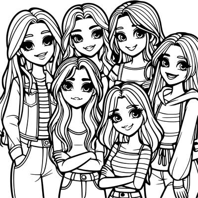 group of girl friends