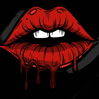 lips that look realistic and drip