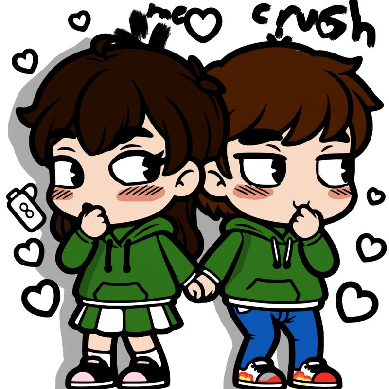 two friends that secretly have a crush on each