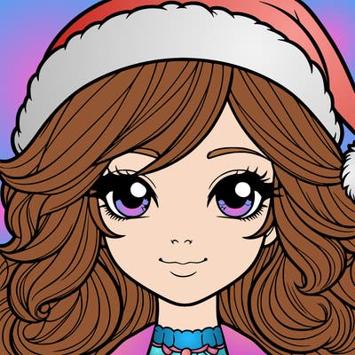 realistic christmas girl