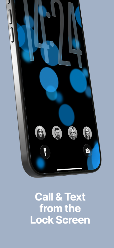 Favorites Widget Pro - Call and text favorite contacts directly from the iPhone lock screen