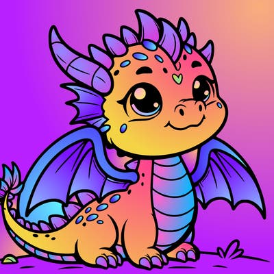 a cute dragon