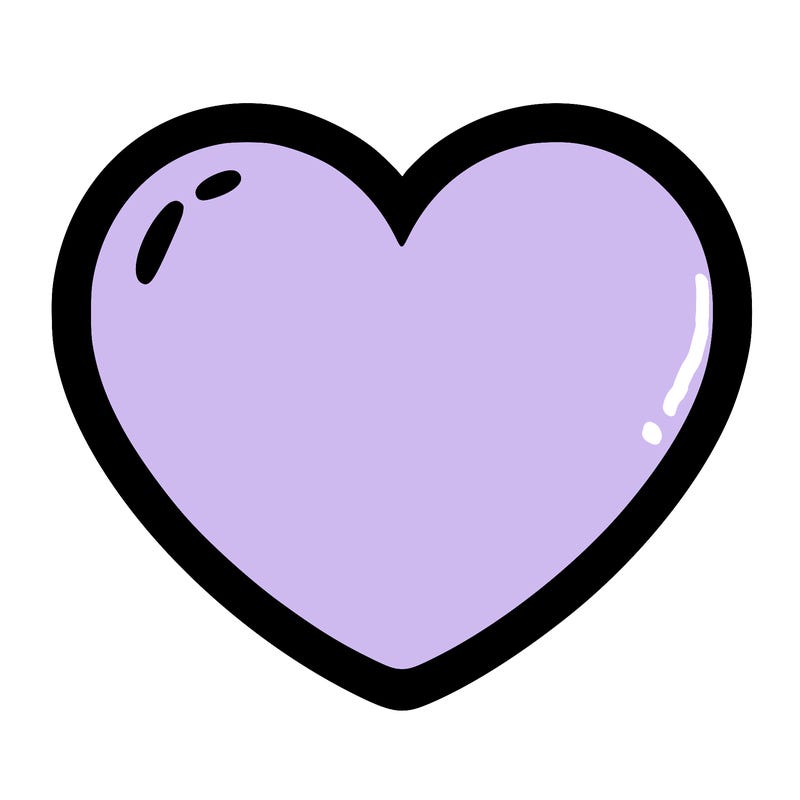 a blank heart