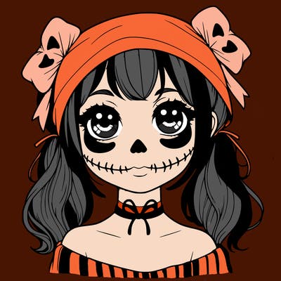 realistic girl halloween