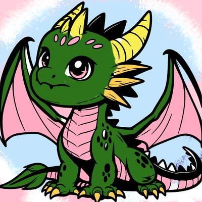 fierce baby night dragon