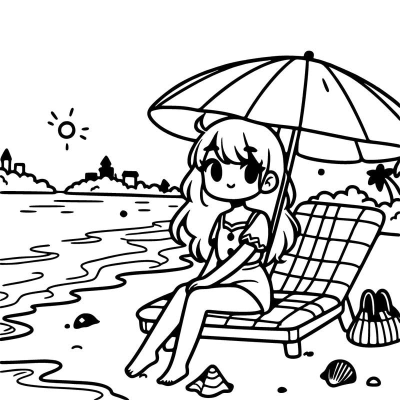 girl at the beach